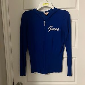 Medium women’s blue g by guess hoodie